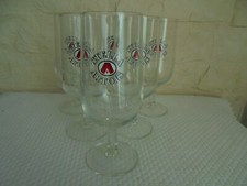 6 Stella Artois Beer Glasses in Box