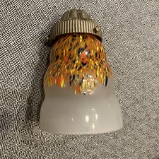 Tulipe Abat Jour Opaline Lampe Applique Mira o Art déco verre Moucheté Tacheté