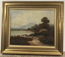 Ancienne huile sur toile