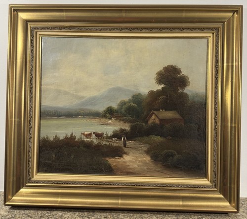 Ancienne huile sur toile