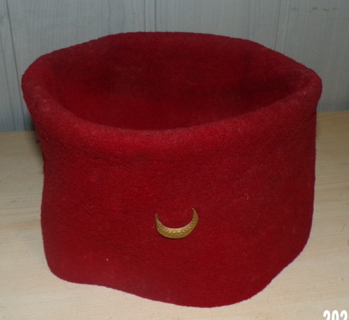 Chéchia laine rouge zouaves - laine,
