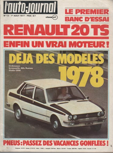 Auto journal 1977 renault - 1977, 13
