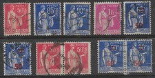 Lot de 10 timbres Paix 1932