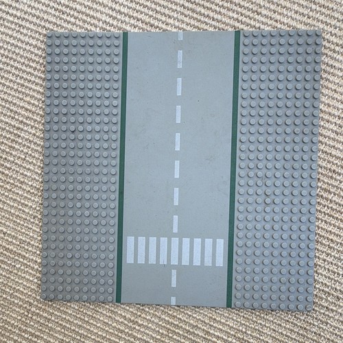 Lego plaque route - lego, grise