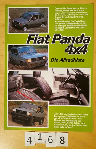 Fiat panda 4x4 prospectus - panda,