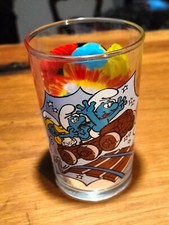 VERRE SCHTROUMPF PEYO 1989