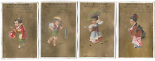 4 Antique Red Carpet Gold Background Advertising Chrome Small Characters Japan
