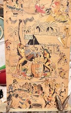 Trader Vic’s Tiki Bar Menu- 4 pages 1955 * Original Rare VTG * Good condition 