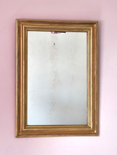 Miroir ancien bois doré et - miroir,