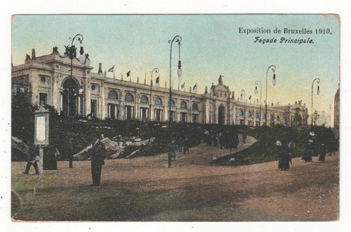 Cpa belgique exposition de - -,