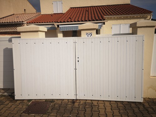 Portail batant pvc - pvc, blanc
