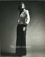 FASHION JEAN PATOU astrakan fur ANGELO TARLAZZI 1973 photo 25 x 20 cm