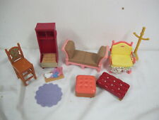 FISHER PRICE LOVING FAMILY DOLLHOUSE BAR STOOL OTTOMANS COAT RACK SHOES CHAISE +