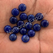 Natural Lapis Lazuli Round 3x3 mm to 20x20 mm Cabochon Loose Gemstone Lot