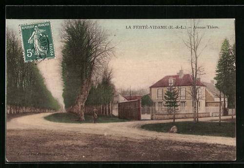 Cpa ferte vidame avenue - ferte-vidame,,
