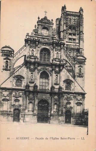 Auxerre facade l eglise - facade,