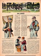 FISHING POND FISHERMAN COUNTRY GUARD CARP CLAW 1933 ON 2 PAGE FISHERMAN POND