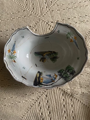 Ancien plat barbe en - ancien,