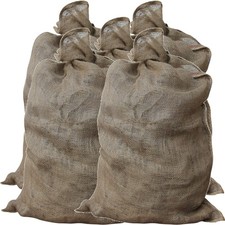 Lot de 5 Sacs en Toile de Jute