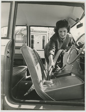 1960 Vintage Silver Print 20x2 Silver Print Car Vacuum Cleaner