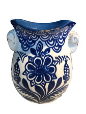 ancien Vase blanc décor de