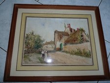 Superb Rare Antique Watercolor Signed Léon Charles Louis PELLENC (1819-1894)