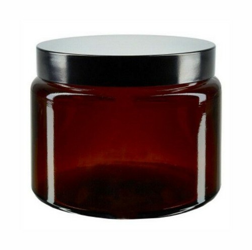 Pots verre ambré avec - en,