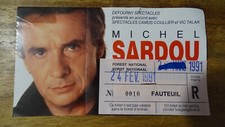TICKET  MICHEL SARDOU TOURNEE