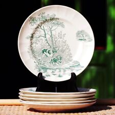 Set of 6 Longchamp 22cm Earthenware Flat Plates Veneur Model