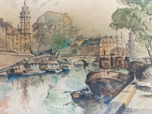 Belle peinture seine paris - peinture,