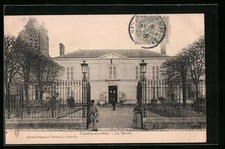 Old postcard Neuville-aux-Bois, La Mairie 1906 