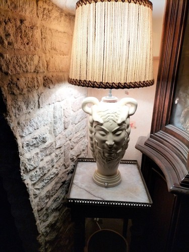 Pied lampe céramique signé - lampe,