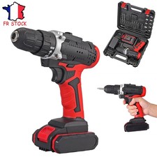 Perceuse Visseuse Sans Fil 21V lithium-ion Perceuse Electrique avec Batterie KIT