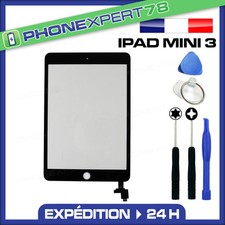 ECRAN VITRE TACTILE iPAD MINI 3 NOIR COMPLETE PRÉ ASSEMBLÉES AVEC IC COMPOSANT