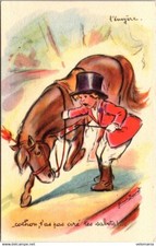 S18639 postcard illustrator Germaine Bouret - The squire