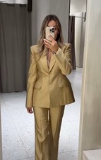ZARA WOMAN NWT SS25 ZW COLLECTION OVERSIZE BLAZER GOLDEN JACKET 2731/058/303