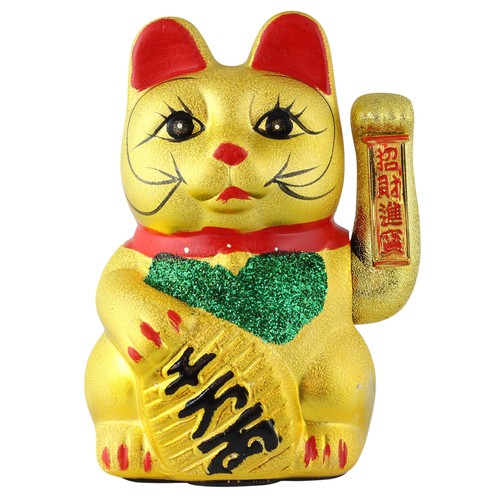 Chat chanceux signe porte