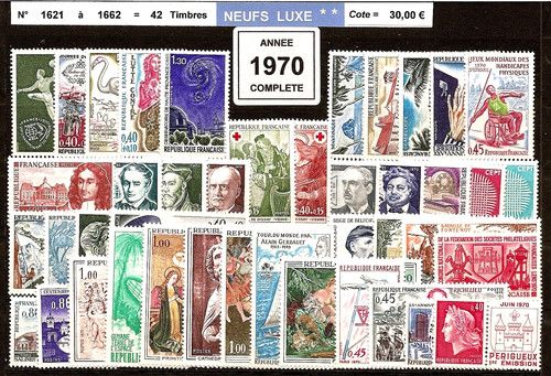 France annee 1970 complète - france-,