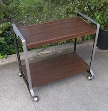 Rolling TV Food Drink Serving Cart Vintage Mid Century ?