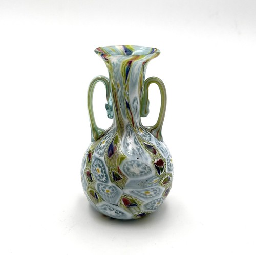 glass millefiori vase by