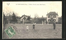 Old postcard Marmagne, Chalets Fleury and Wood Wood Wood Wood 
