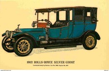 Automobiles - Gros Plan - 1912 Rolls-Royce Silver Ghost - illustration - CPM for