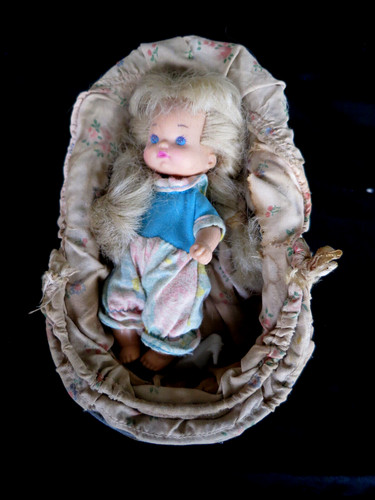 Poupée berceau ancien - berceau,