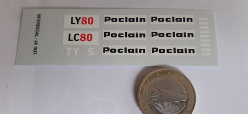 Decalcomanie decals poclain - decalcomanie,