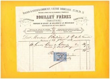 BORDEAUX (33) BILLIARD BALL FACTORY "BOUILLET Tabletier" in 1872