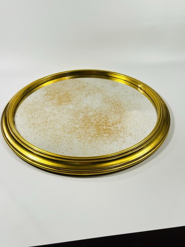 Plateau miroir ancien rond - plateau,