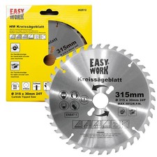 Lame De Scie Circulaire Universelle 315 X 30 X 2 Mm 24 Dents Pour Bois Métal Etc