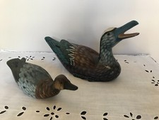 Duo de canards en bois
