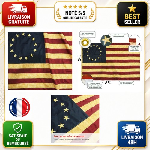 Drapeau betsy ross vintage - betsy,