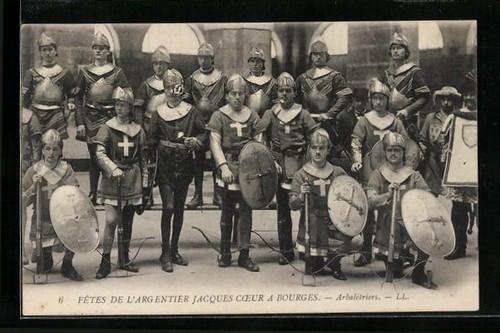 Cpa bourges fete historique - fete,